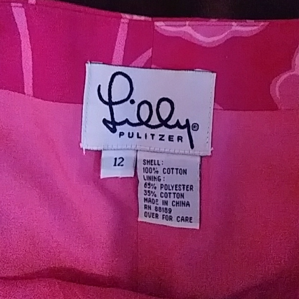 Lilly Pulitzer Pink Floral Mini Skirt - Picture 3 of 7